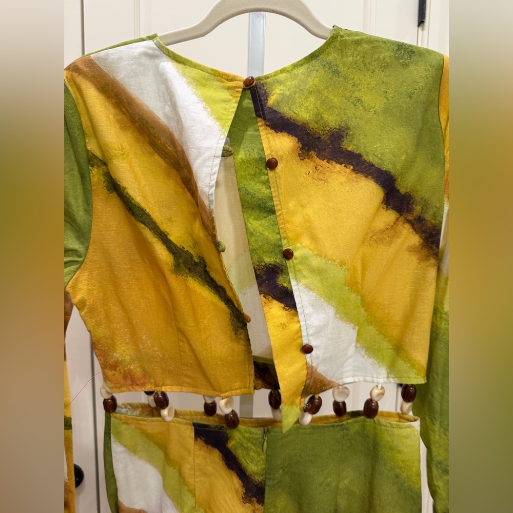 NWT Never Fully Dressed cut-out waist midaxi dress in green ombre Alba dress - Picture 11 of 13